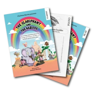 The Clariphant - Clarinet Book, Piano Accompaniment Booklet and Play Booklet